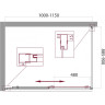 Душевой уголок 100-115x90 см BELBAGNO UNIQUE-AH-1-100/115-90-C-Cr