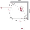 Душевой уголок 100x90 см BELBAGNO ETNA ETNA-AH-22-90/100-C-Cr