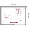 Душевой уголок 110-125x100 см BELBAGNO UNIQUE-AH-1-110/125-100-C-Cr