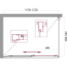 Душевой уголок 110-125x80 см BELBAGNO UNIQUE-AH-1-110/125-80-C-Cr