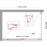 Душевой уголок 110-125x90 см BELBAGNO UNIQUE-AH-1-110/125-90-C-Cr