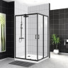 Душевой уголок 120x100 см BELBAGNO UNO-195-AH-2-120/100-C-NERO