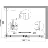 Душевой уголок 130x90 см BELBAGNO ACQUA-AH-1-130/90-C-Cr