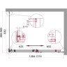Душевой уголок 130x90 см BELBAGNO ACQUA-AH-1-130/90-C-NERO