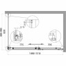 Душевой уголок 150x90 см BELBAGNO ACQUA-AH-1-150/90-C-NERO