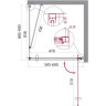 Душевой уголок 60x90 см BELBAGNO MARMI-AH-1-60/90-C-Cr