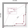 Душевой уголок 75-90x75-90 см BELBAGNO UNIQUE-A-2-75/90-P-Cr
