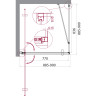 Душевой уголок 90x90 см BELBAGNO MARMI-A-1-90-C-Cr
