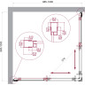 Душевой уголок BELBAGNO LUCE-A-2-100-C-Cr