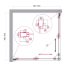 Душевой уголок BELBAGNO LUCE-A-2-100-C-ORO