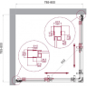 Душевой уголок BELBAGNO LUCE-A-2-80-C-ORO