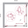 Душевой уголок BELBAGNO LUCE-A-2-90-C-ORO