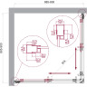 Душевой уголок BELBAGNO LUCE-A-2-90-P-Cr