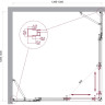 Душевой уголок BELBAGNO LUCE-A-22-100+30-C-Cr