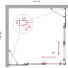 Душевой уголок BELBAGNO LUCE-A-22-90+30-C-Cr