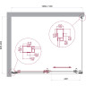 Душевой уголок BELBAGNO LUCE-AH-1-110/90-C-Cr