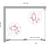 Душевой уголок BELBAGNO LUCE-AH-1-120/100-C-Cr