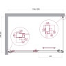 Душевой уголок BELBAGNO LUCE-AH-1-120/80-C-Cr