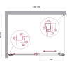 Душевой уголок BELBAGNO LUCE-AH-1-120/90-C-Cr