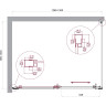 Душевой уголок BELBAGNO LUCE-AH-1-130/100-C-Cr