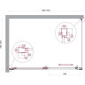 Душевой уголок BELBAGNO LUCE-AH-1-140/100-C-Cr