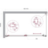 Душевой уголок BELBAGNO LUCE-AH-1-140/80-C-Cr