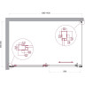 Душевой уголок BELBAGNO LUCE-AH-1-140/90-C-Cr