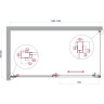 Душевой уголок BELBAGNO LUCE-AH-1-150/80-C-Cr