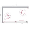Душевой уголок BELBAGNO LUCE-AH-1-150/90-C-Cr