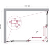 Душевой уголок BELBAGNO LUCE-AH-2-120/90-C-Cr