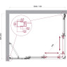 Душевой уголок BELBAGNO LUCE-AH-21-110/90-P-Cr