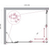Душевой уголок BELBAGNO LUCE-AH-21-125/100-C-Cr