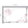 Душевой уголок BELBAGNO LUCE-AH-21-125/80-C-Cr