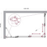 Душевой уголок BELBAGNO LUCE-AH-21-130/80-C-Cr