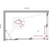 Душевой уголок BELBAGNO LUCE-AH-21-140/90-C-Cr