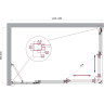 Душевой уголок BELBAGNO LUCE-AH-21-145/90-C-Cr