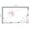 Душевой уголок BELBAGNO LUCE-AH-21-150/90-C-Cr