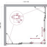 Душевой уголок BELBAGNO LUCE-AH-22-115/110-C-Cr