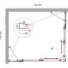 Душевой уголок BELBAGNO LUCE-AH-22-120/105-C-Cr