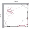 Душевой уголок BELBAGNO LUCE-AH-22-120/110-C-Cr