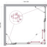 Душевой уголок BELBAGNO LUCE-AH-22-120/115-C-Cr