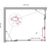 Душевой уголок BELBAGNO LUCE-AH-22-125/100-C-Cr