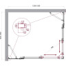 Душевой уголок BELBAGNO LUCE-AH-22-125/105-C-Cr