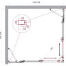 Душевой уголок BELBAGNO LUCE-AH-22-125/120-C-Cr