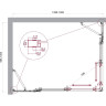 Душевой уголок BELBAGNO LUCE-AH-22-130/100-C-Cr