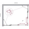 Душевой уголок BELBAGNO LUCE-AH-22-130/105-C-Cr
