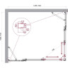 Душевой уголок BELBAGNO LUCE-AH-22-130/110-C-Cr