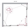Душевой уголок BELBAGNO LUCE-AH-22-130/120-C-Cr