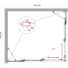 Душевой уголок BELBAGNO LUCE-AH-22-140/120-C-Cr