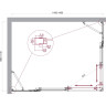 Душевой уголок BELBAGNO LUCE-AH-22-145/110-C-Cr